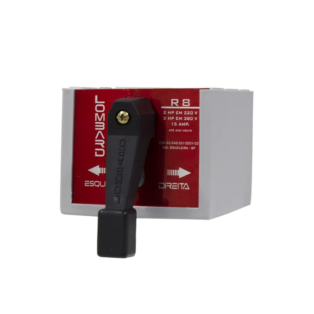 Chave Reversora Trifásica 220V 90A R-440 15HP Lombard
