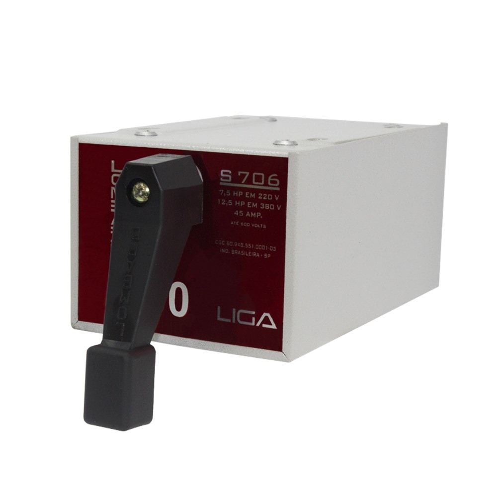 Chave Simples Tripolar 7.5HP 45A S-706 Lombard