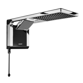 Chuveiro Eletrônico Acqua Duo Ultra Preto com Cromado 7800W 220V Lorenzetti Chuveiro Eletrônico Acqua Duo Ultra Preto com Cromado 7800W 220V Lorenzetti
