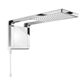 Chuveiro Eletrônico Acqua Storm Ultra Branco com Cromado 5500W 127V Lorenzetti Chuveiro Eletrônico Acqua Storm Ultra Branco com Cromado 5500W 127V Lorenzetti