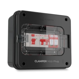 Clamper Mobi Box 220V 8Kw Preto Com Medidor Clamper