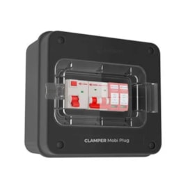 Clamper Mobi Plug 220V 5Kw Preto Com Tomada 20A Clamper