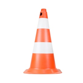 Cone de Sinalização 50cm Laranja e Branco Plastcor Cone de Sinalização 50cm Laranja e Branco Plastcor