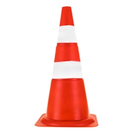 Cone de Sinalização 70cm Laranja e Branco Plastcor Cone de Sinalização 70cm Laranja e Branco Plastcor