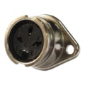 Conector Circular Fêmea 3 vias 5A CRF-03 Metaltex