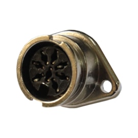 Conector Circular Fêmea 8 vias 5A Metaltex Conector Circular Fêmea 8 vias 5A Metaltex