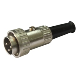 Conector Circular Macho 3 vias 5A Metaltex Conector Circular Macho 3 vias 5A Metaltex