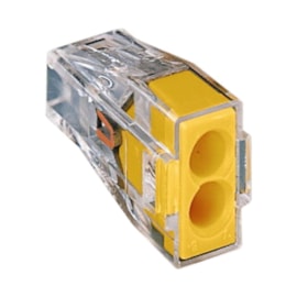 Conector Emenda Bipolar 773-102 Transparente 4 Peças Wago Conector Emenda Bipolar 773-102 Transparente 4 Peças Wago