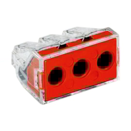 Conector Emenda Tripolar 773-173 Transparente 2 Peças Wago Conector Emenda Tripolar 773-173 Transparente 2 Peças Wago