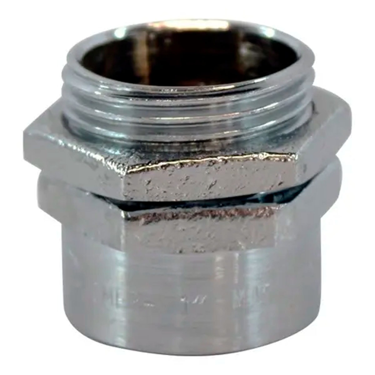 Conector Macho Fixo 1 Latão Zincado Indel