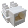 Conector RJ45 Fêmea Cat5e 8 Vias Branco Mega Polo Mega Polo