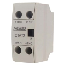 Contato Auxiliar Frontal CTAT2-20 16A 2NA Metaltex Contato Auxiliar Frontal CTAT2-20 16A 2NA Metaltex