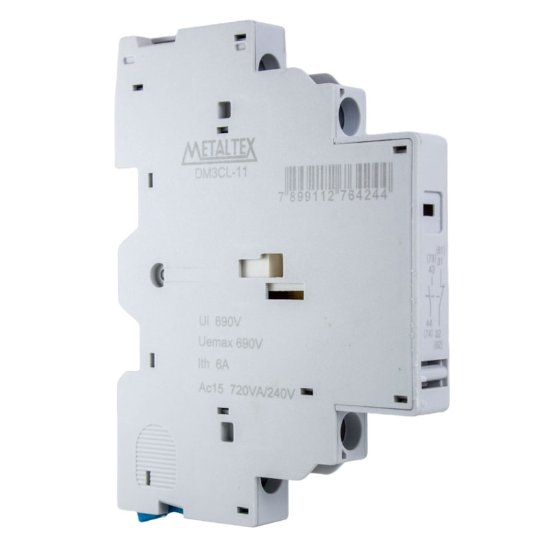 Contato Auxiliar Lateral 1NA + 1NF Para Dm3 Metaltex