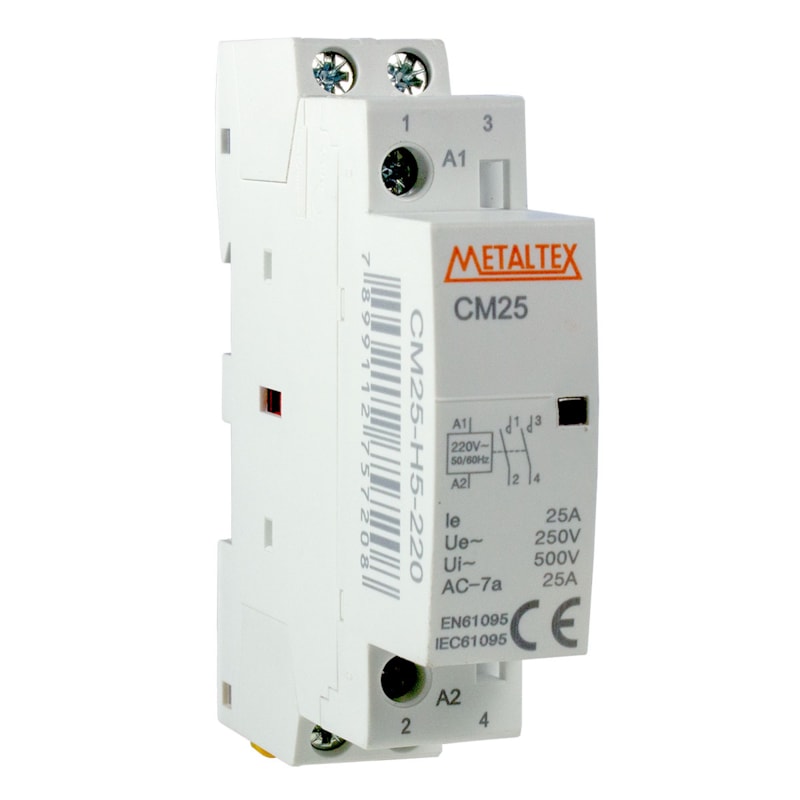 Contator Modular Contator Modular 25A 220VCA 2NA CM25-H5-220 - METALTEX os melhores ...