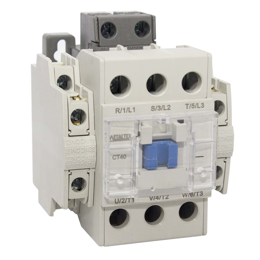 Contator Tripolar 40A 220VCA 2REV Metaltex CT40-H5-322