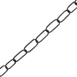Corrente de Alumínio para Lustre e Pendente Preta Müller Corrente de Alumínio para Lustre e Pendente Preta Müller