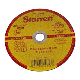 Disco de Corte de Aço Starrett