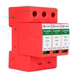 Dps Clamper Solar 1000V 40Ka Protetor Contra Surtos Clamper