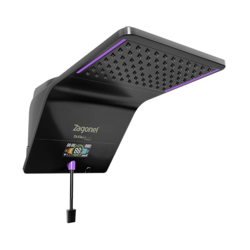 Ducha Eletrônica Ducali Premium Preta 5500W 127V Zagonel