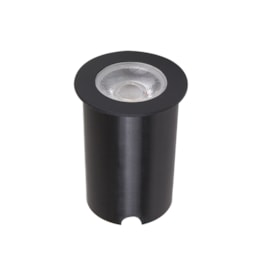 Embutido de Solo LED 4.5W Preto Luz Amarela Bivolt Romalux Embutido de Solo LED 4.5W Preto Luz Amarela Bivolt Romalux