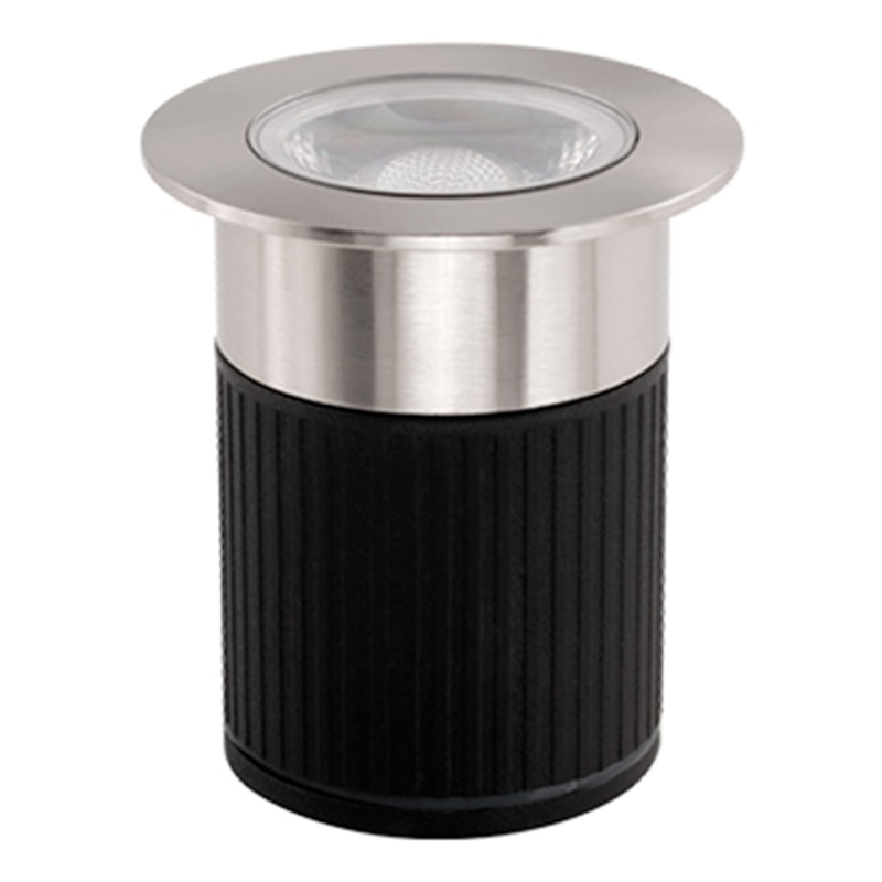 Embutido De Solo Led 5,0W 3000K 320Lm 30° Redondo Inox Ip67 Focco Bivolt Stella