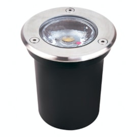 Embutido De Solo Led Redondo Inox 6,0W 2700K 300Lm Ip67 Bivolt Luminatti