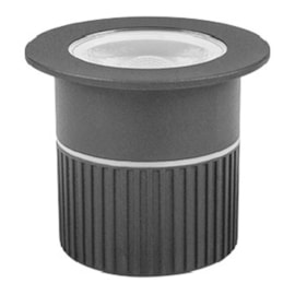 Embutido De Solo Led Redondo Preto 5,0W 3000K 320Lm 30° Focco Ip67 Bivolt Stella