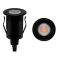 Embutido De Solo Led Way Up Preto Redondo 1W 3000K Branco Quente 80 Lumens Ip67 Bivolt STELLA