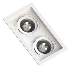 Embutido Par20 Recuado Branco Para 2 Lâmpadas Save Energy