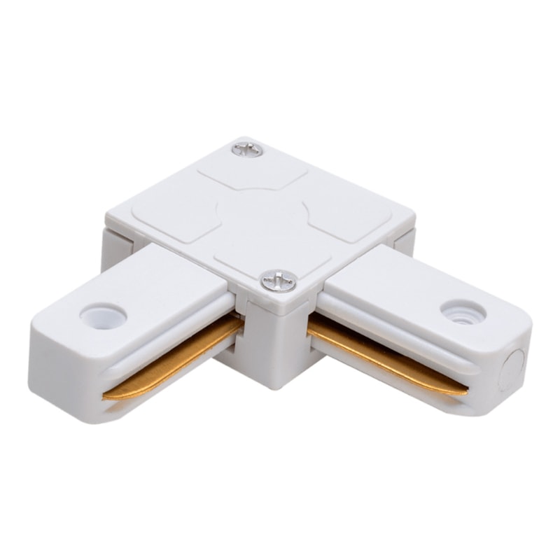 Emenda "L" 90° Para Trilho Branco Pix
