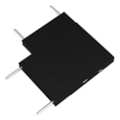 Emenda "L" Horizontal 90° Para Trilho Magnetico Preto Infinity Pix