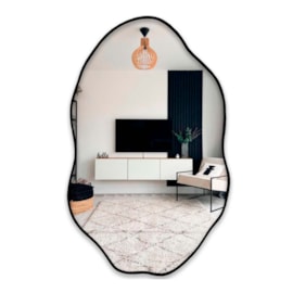 Espelho Orgânico Effect Preto 70X50Cm Mbaa