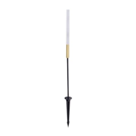 Espeto De Jardim Led Sari 1W 3000K 100Lm Preto e Dourado 39Cm Gaya