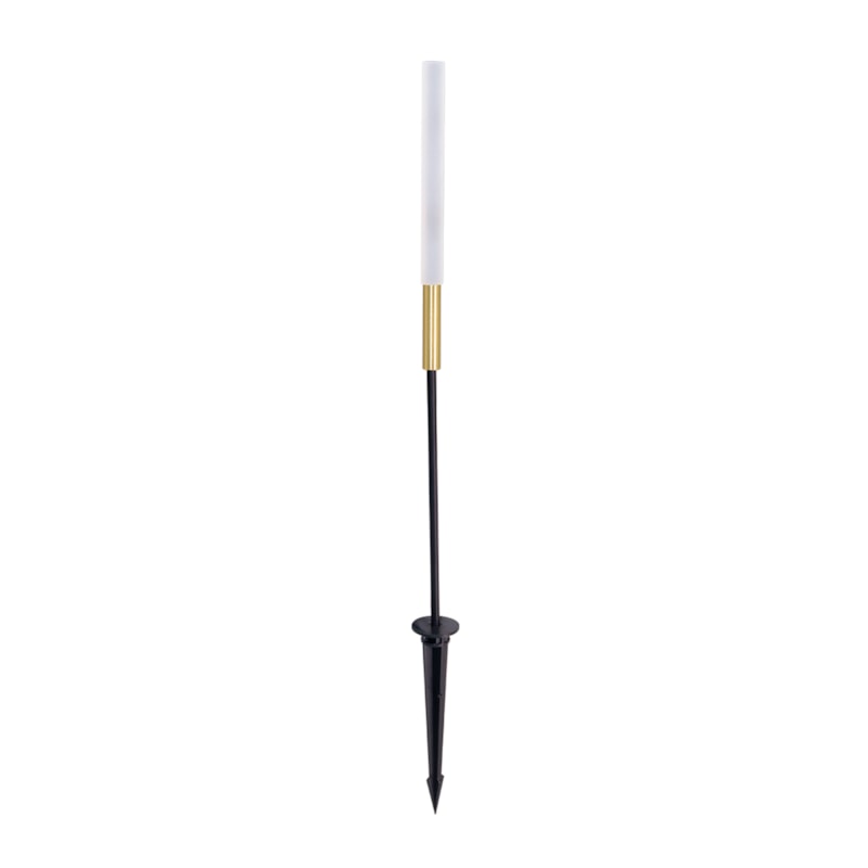 Espeto De Jardim Led Sari 1W 3000K 100Lm Preto e Dourado 79Cm Gaya