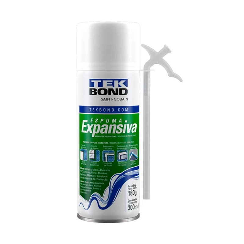 Espuma Expansiva De Poliuretano 300Ml/180G Tek Bond