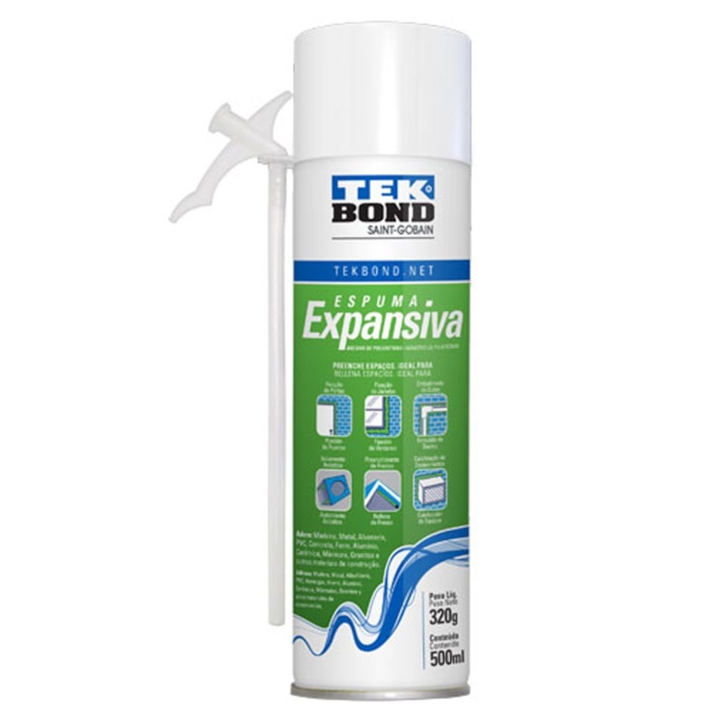 Espuma Expansiva De Poliuretano 500Ml/320G Tek Bond