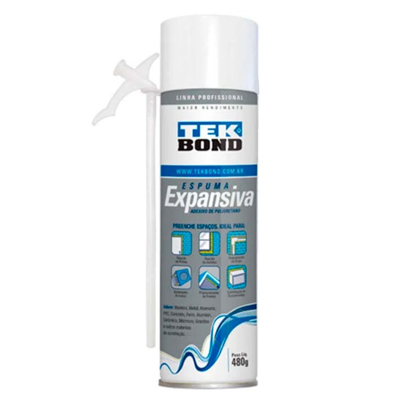 Espuma Expansiva De Poliuretano 500ML/480G Tek Bond