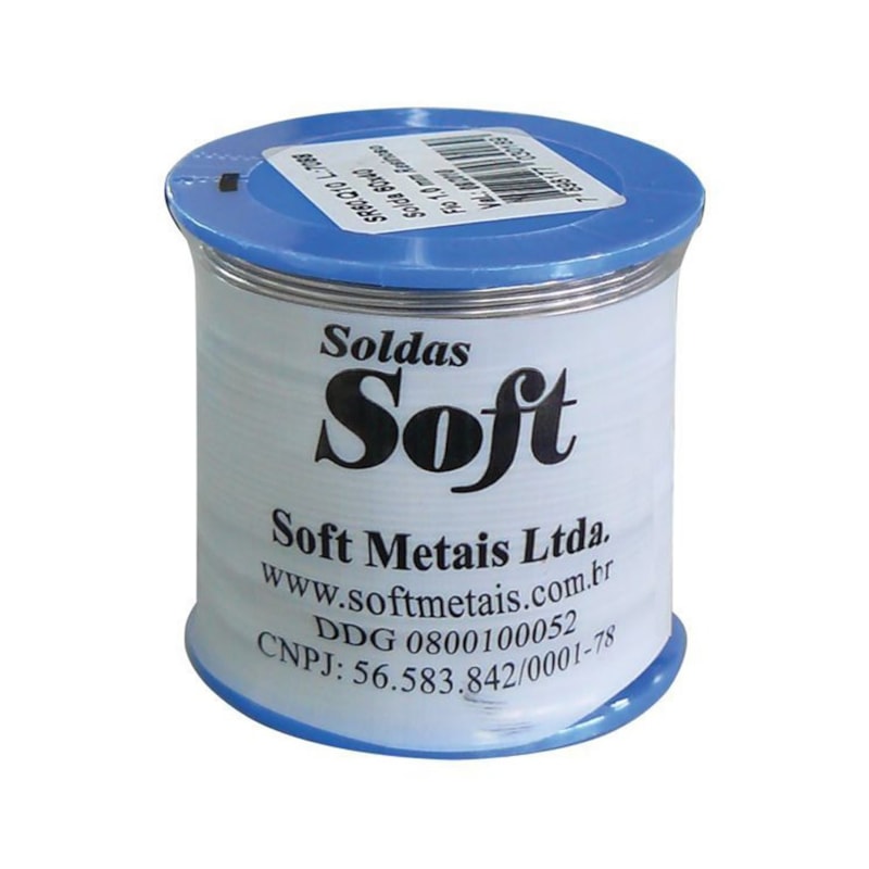 Estanho em Fio para Solda 2,5mm 60x40 500g Soft