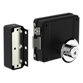 Fechadura Elétrica PY Fixa 12VCC/CA Direita/Esquerda Preta 14010.4785.02 Soprano