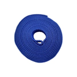 Fecho De Contato Adesivo Slim 3 Metros 17mm Azul  Mega Polo
