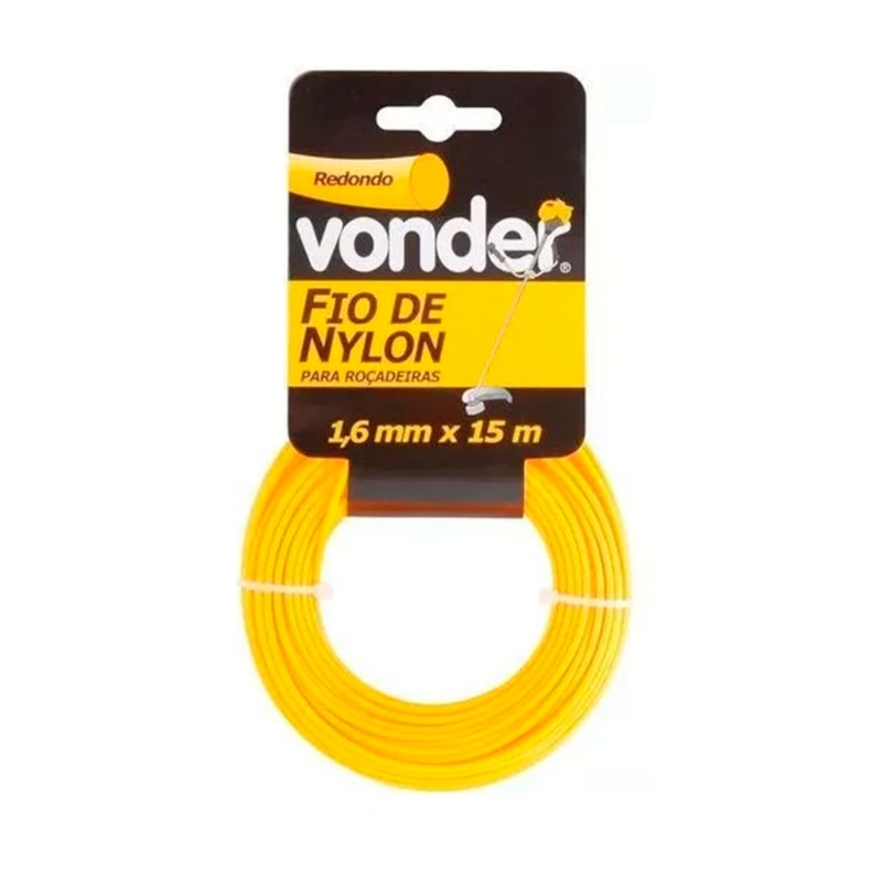 Fio Nylon Para Cortar Grama 3.0Mm Com 10 Mts Vonder