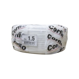 Fio Paralelo 1,50mm 100m Branco Corfio/Cobrecom Fio Paralelo 1,50mm 100m Branco Corfio/Cobrecom