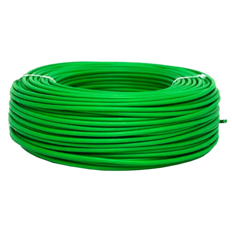 Fio Rígido 10,00Mm 750V Verde Rolo Com 25M Corfio