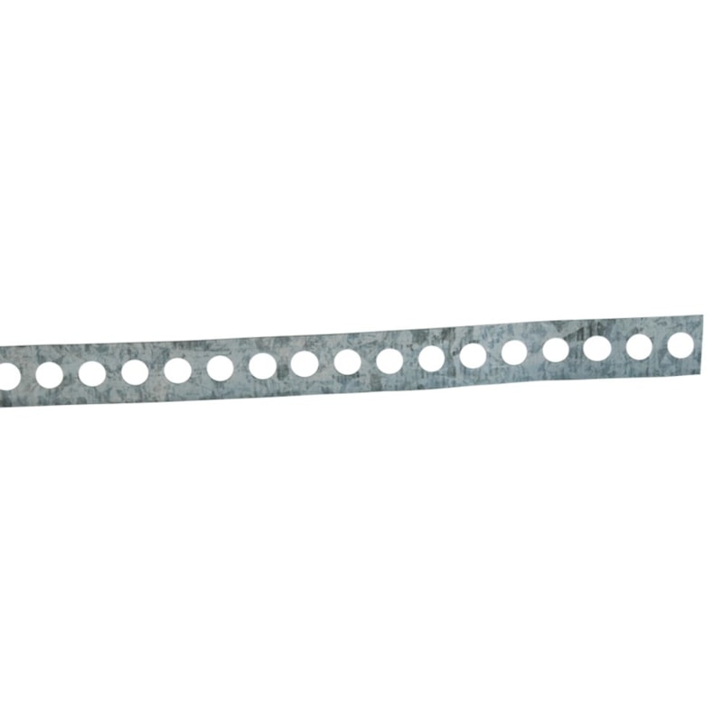 Fita de Aço Perfurada 16mm x 1 metro Fixa Bem