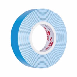 Fita Dupla Face com Espuma 19mm 10m Worker Fita Dupla Face com Espuma 19mm 10m Worker