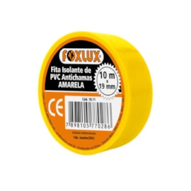 Fita Isolante 10m Amarela Foxlux Fita Isolante 10m Amarela Foxlux