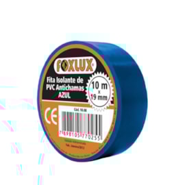 Fita Isolante 10m Azul Foxlux Fita Isolante 10m Azul Foxlux