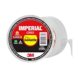 Fita Isolante 10m Branca Imperial 18mm 3M