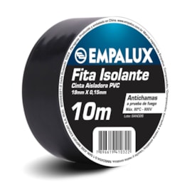 Fita Isolante 10M Preto Empalux