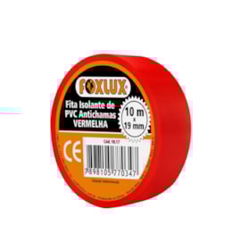 Fita Isolante 10m Vermelho Foxlux Fita Isolante 10m Vermelho Foxlux